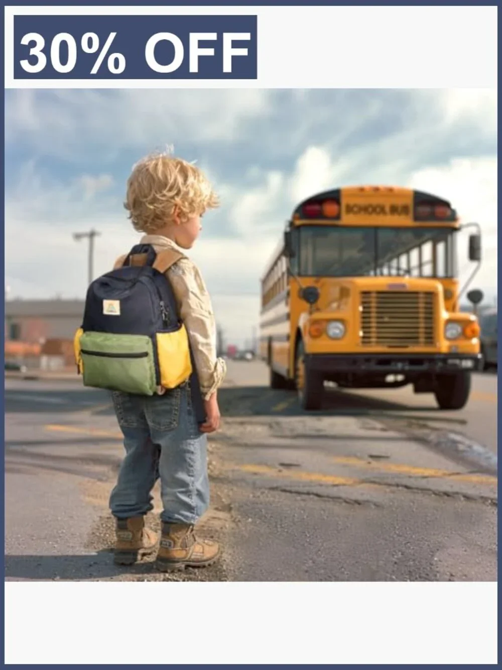 Kids Backpack for Boys Ages 4-8 - Lightweight Durable School Bag
